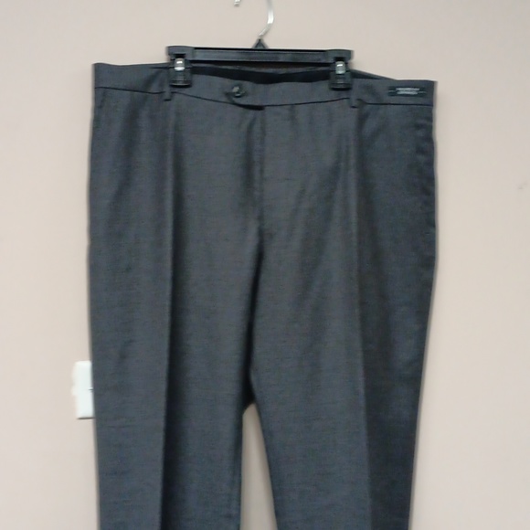 Traveler Collection Tailored Fit Flat Front Suit Separate Pants - Picture 2 of 5